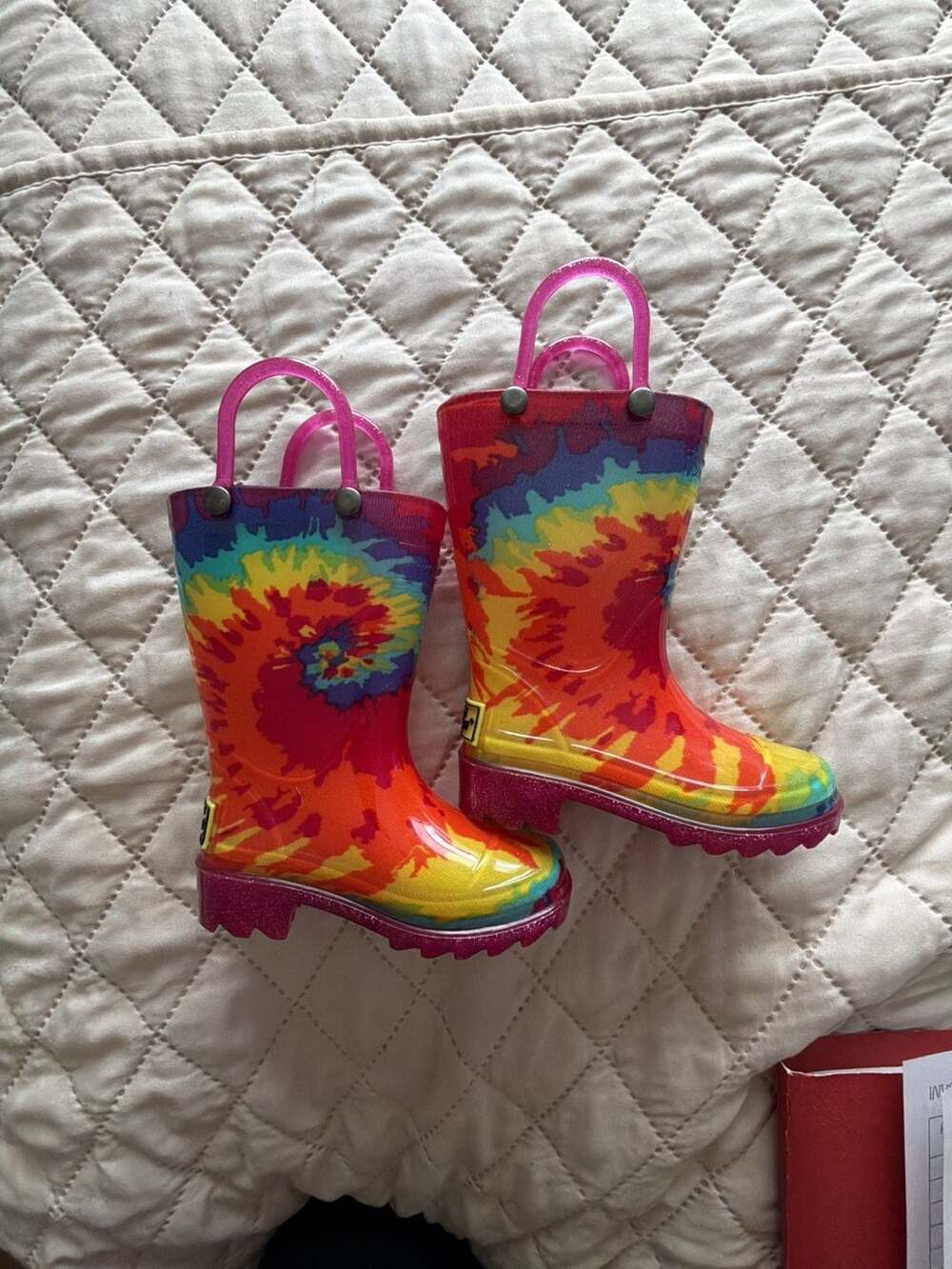 Western Chief Toddler Tie-Dye Light-Up Rain Boots